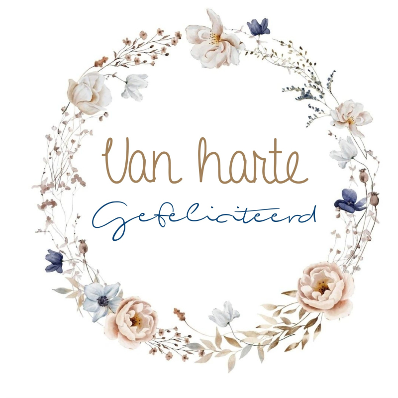 Gefeliciteerd Algemeen  - Krans van harte