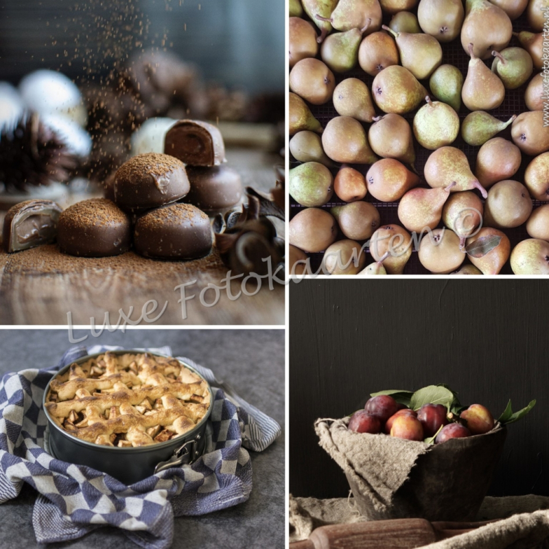 Blanco Seizoenen - 4 luik peren, taart, chocola