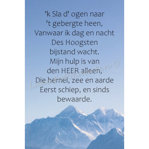 Bladwijzer - Psalm 121