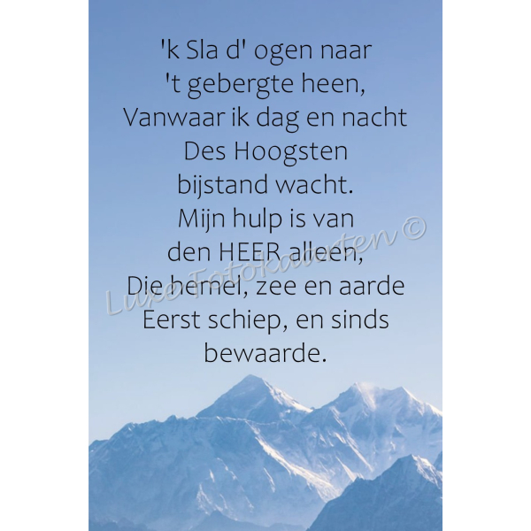 Bladwijzer - Psalm 121