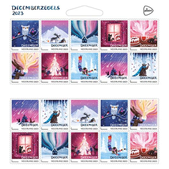 Decemberzegels - velletje á 20 stuks