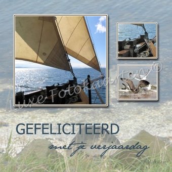 Gefeliciteerd Heren - zeilboot