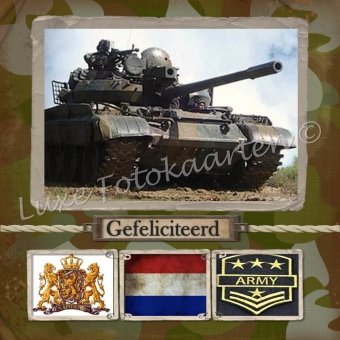 Gefeliciteerd Kind - legertank