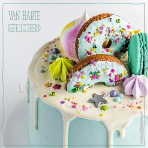 Gefeliciteerd Kind - taart met donuts