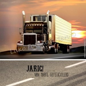 Gefeliciteerd Kind - truck jarig