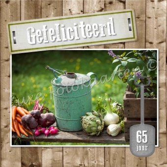 Gefeliciteerd Leeftijd - 65 jaar moestuin