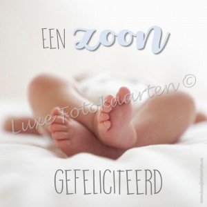 Geboorte zoon - voetjes