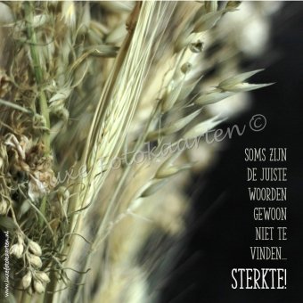 Sterkte - soms zijn de juiste woorden