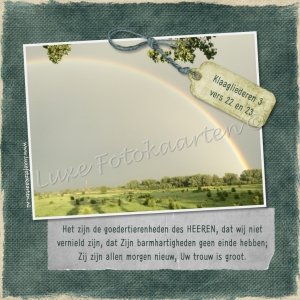 Blanco Bijbeltekst - Regenboog Klaagl 3