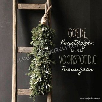 Goede Kerst - Ladder